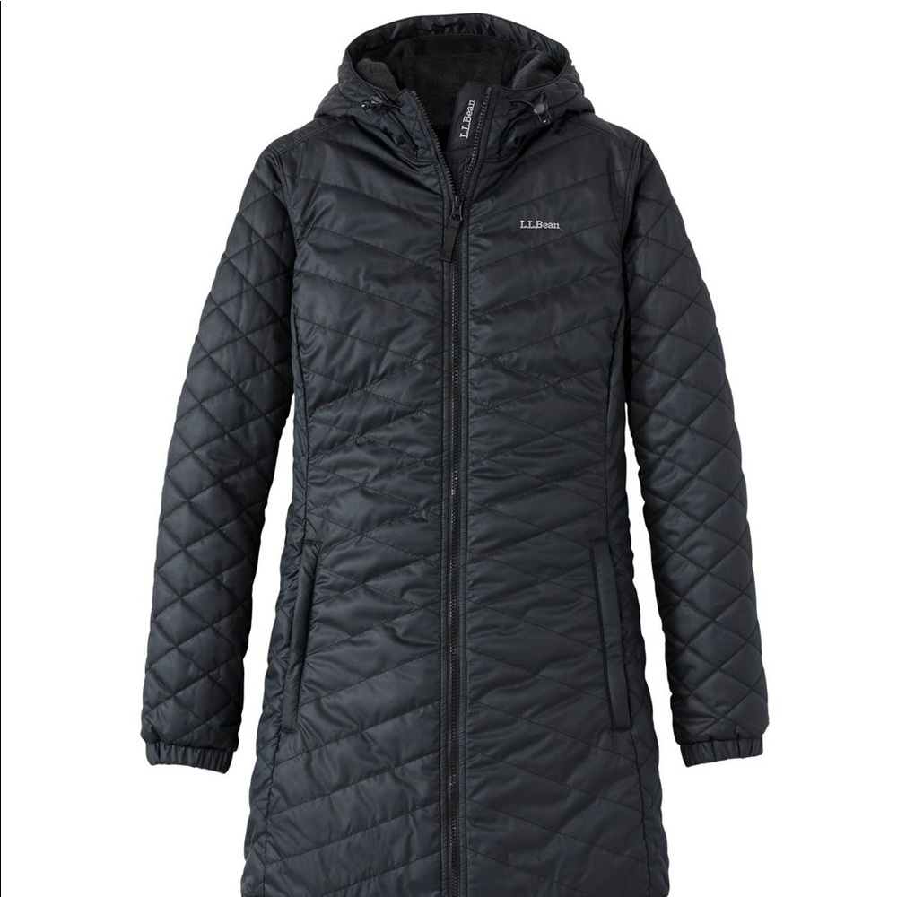 NWOT LLBean Fleece Lined Primaloft Coat